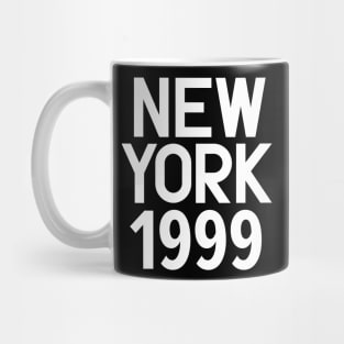 New York Birth Year Series: Modern Typography - New York 1999 Mug